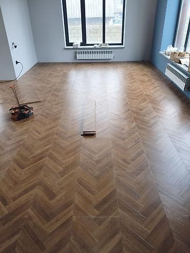 Пол иштери: Пол төшөө, Пол плинтустарын монтаждоо, Полду стяжкалоо | Паркет тактасы, Куйма полдор, Кварц-винил 6 жылдан ашык тажрыйба lalafo.kg да — 5 Пол иштери: Пол төшөө, Пол плинтустарын монтаждоо, Полду стяжкалоо | Паркет тактасы, Куйма полдор, Кварц-винил 6 жылдан ашык тажрыйба — 5