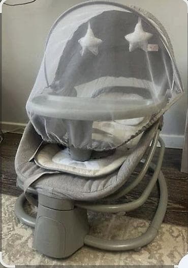 Детский шезлонг, Электронная, Пластик, цвет - Серый at lalafo.kg Детский шезлонг, Электронная, Пластик, цвет - Серый