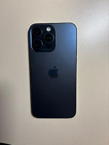 IPhone 15 Pro, Б/у, 512 ГБ, Blue Titanium, Зарядное устройство, Защитное стекло, Чехол, 92 % at lalafo.kg IPhone 15 Pro, Б/у, 512 ГБ, Blue Titanium, Зарядное устройство, Защитное стекло, Чехол, 92 %