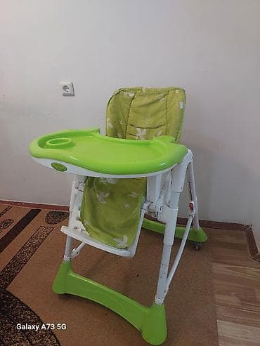 Стульчик для кормления, Б/у, Другой бренд, Пластик, Трансформер, цвет - Зеленый at lalafo.kg Стульчик для кормления, Б/у, Другой бренд, Пластик, Трансформер, цвет - Зеленый