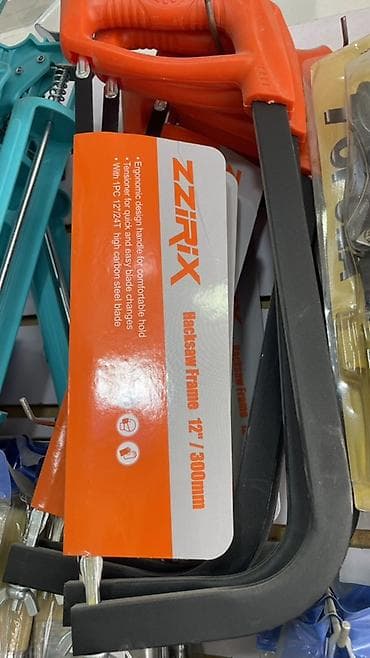 Ножовка по металлу ZZRiX, размер 12" (300 мм). - Рамка под полотно lalafo.kg да Ножовка по металлу ZZRiX, размер 12" (300 мм). - Рамка под полотно