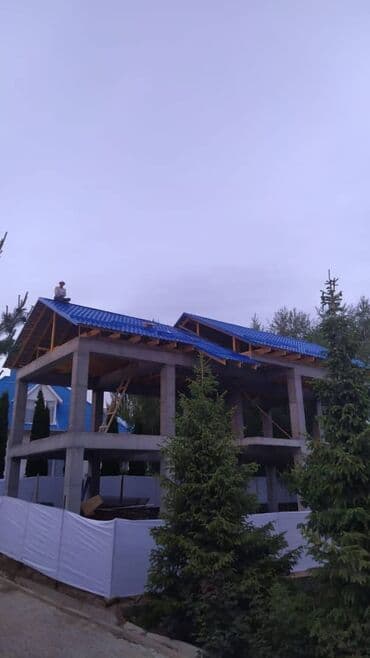 Металлочерепица: Крыша односкат, двухскат, конверт, парапет, хай-тек, металлочерепица lalafo.kg да — 5 Металлочерепица: Крыша односкат, двухскат, конверт, парапет, хай-тек, металлочерепица — 5