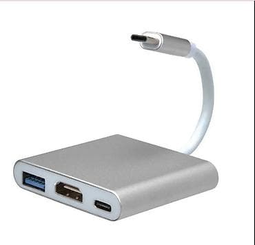 Адаптер/хаб USB‑C → HDMI + USB 3.0 + USB‑C PD Компактный переходник at lalafo.kg Адаптер/хаб USB‑C → HDMI + USB 3.0 + USB‑C PD Компактный переходник