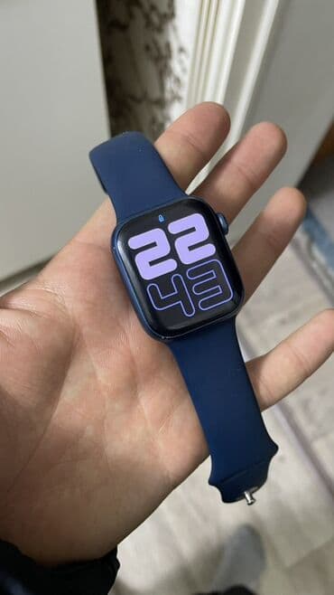 Срочно Apple Watch (синий) 41мм - Корпус: алюминий есть маленькийе at lalafo.kg Срочно Apple Watch (синий) 41мм - Корпус: алюминий есть маленькийе