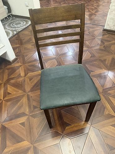 Стол обеденный и раскладной, 6 шт стульев at lalafo.kg Стол обеденный и раскладной, 6 шт стульев