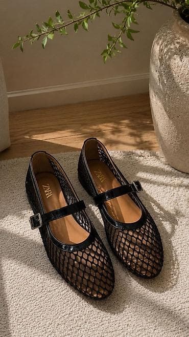 Туфли, 36, 37, 38, Zara, Новый, цвет - Черный, Самовывоз at lalafo.kg Туфли, 36, 37, 38, Zara, Новый, цвет - Черный, Самовывоз
