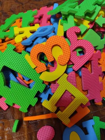 Набор мягких пазлов-алфавита из ЭВА (EVA) для детей. - Состав at lalafo.kg Набор мягких пазлов-алфавита из ЭВА (EVA) для детей. - Состав