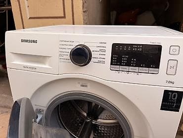 Стиральная машина Samsung с фронтальной загрузкой, 7 кг. Инверторный at lalafo.kg Стиральная машина Samsung с фронтальной загрузкой, 7 кг. Инверторный