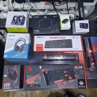 Наушники игровые, a4tech fh300u NEON usb, 2шт, 1250c Мышка игровая at lalafo.kg Наушники игровые, a4tech fh300u NEON usb, 2шт, 1250c Мышка игровая