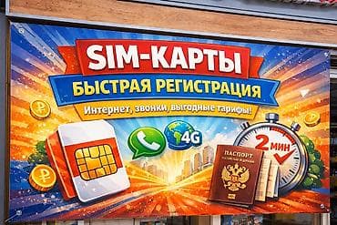 SIM-карты с быстрой регистрацией. - Интернет, звонки, выгодные тарифы at lalafo.kg SIM-карты с быстрой регистрацией. - Интернет, звонки, выгодные тарифы