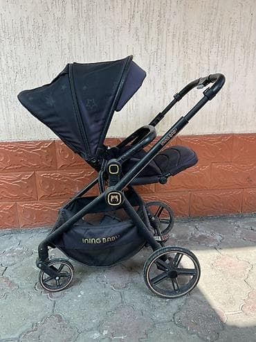 Детская прогулочная коляска ING Baby (логотип ING BABY на корзине и at lalafo.kg Детская прогулочная коляска ING Baby (логотип ING BABY на корзине и