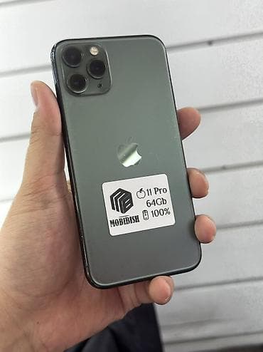 IPhone 11 Pro, Б/у, 64 ГБ, Зеленый, Защитное стекло, Чехол, В рассрочку, 100 % at lalafo.kg IPhone 11 Pro, Б/у, 64 ГБ, Зеленый, Защитное стекло, Чехол, В рассрочку, 100 %