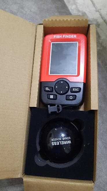 Беспроводной эхолот Fish Finder с радиодатчиком новый Комплект: - at lalafo.kg Беспроводной эхолот Fish Finder с радиодатчиком новый Комплект: -