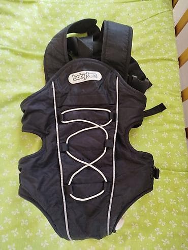 Переноска-кенгуру Babyton, черная - Удобная эргономичная переноска at lalafo.kg Переноска-кенгуру Babyton, черная - Удобная эргономичная переноска