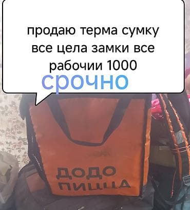 Термосумка для доставки пиццы/еды «Додо Пицца». - Формат at lalafo.kg Термосумка для доставки пиццы/еды «Додо Пицца». - Формат