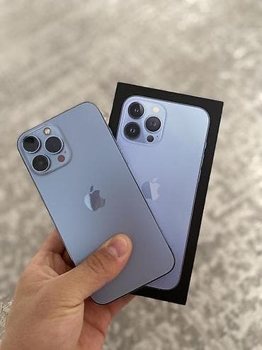 IPhone 13 Pro Max, Б/у, 128 ГБ, Sierra Blue, Коробка, 85 % at lalafo.kg IPhone 13 Pro Max, Б/у, 128 ГБ, Sierra Blue, Коробка, 85 %