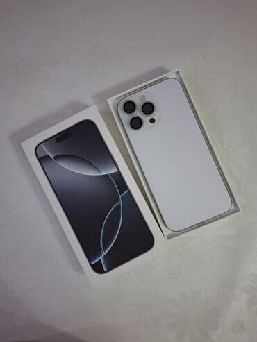 IPhone 16 Pro Max, Б/у, 256 ГБ, Белый, Коробка, 98 % at lalafo.kg IPhone 16 Pro Max, Б/у, 256 ГБ, Белый, Коробка, 98 %