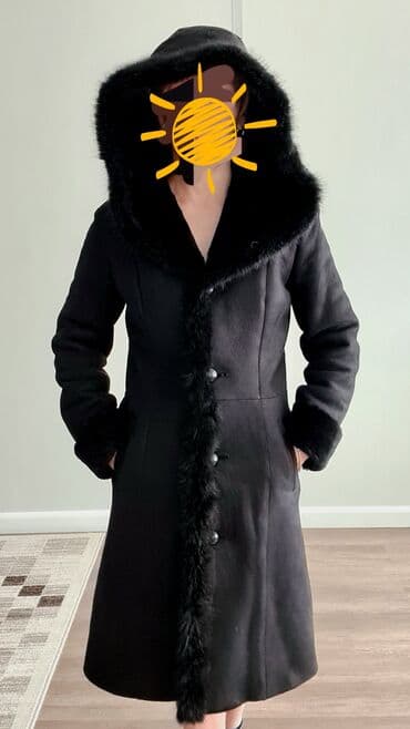 Натуральная дубленка женская размер S окантовка норка at lalafo.kg Натуральная дубленка женская размер S окантовка норка