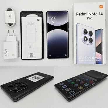 Redmi, Redmi Note 14 Pro, Новый, 256 ГБ, цвет - Черный, 2 SIM at lalafo.kg Redmi, Redmi Note 14 Pro, Новый, 256 ГБ, цвет - Черный, 2 SIM