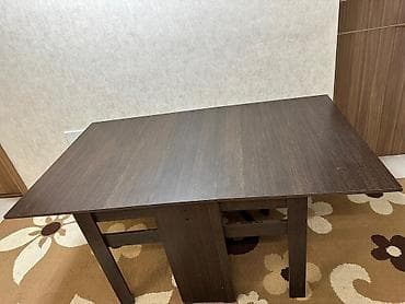 Стол трансформер Для кухни, Стол-книжка, Длина, см: 150. 100 см, цвет - Коричневый at lalafo.kg Стол трансформер Для кухни, Стол-книжка, Длина, см: 150. 100 см, цвет - Коричневый