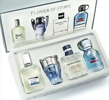 Набор мужских туалетных вод Flower of Story — коллекция из 4 миниатюр at lalafo.kg Набор мужских туалетных вод Flower of Story — коллекция из 4 миниатюр