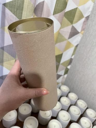 Картонный тубус с жестяными крышками/дном (оптом от 5 шт.) - Форма at lalafo.kg Картонный тубус с жестяными крышками/дном (оптом от 5 шт.) - Форма