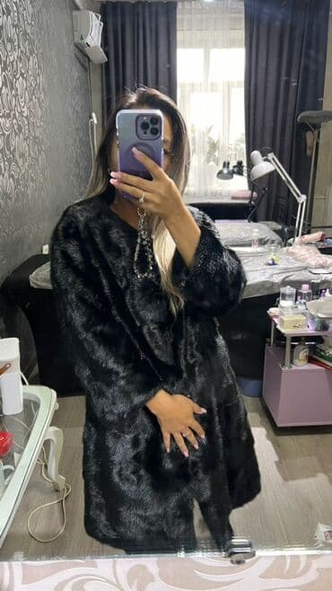 Шуба, Норка, По колено, Китай, M at lalafo.kg Шуба, Норка, По колено, Китай, M