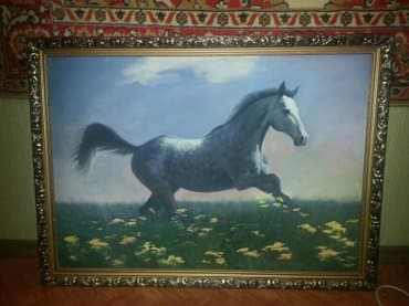 Продаю картину маслом,шикарная рамка. покупали в караване,цена at lalafo.kg Продаю картину маслом,шикарная рамка. покупали в караване,цена