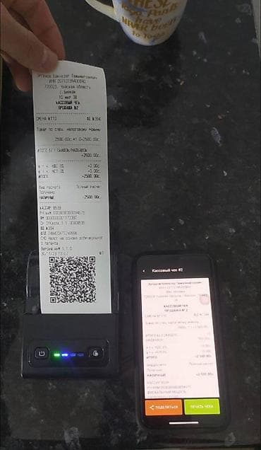 ККМ чек принтер для налоговый для Айфона обновленный новая версия at lalafo.kg ККМ чек принтер для налоговый для Айфона обновленный новая версия