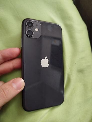 IPhone 11, Б/у, 128 ГБ, Черный, Чехол, Коробка, Защитное стекло at lalafo.kg IPhone 11, Б/у, 128 ГБ, Черный, Чехол, Коробка, Защитное стекло