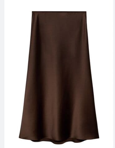 Юбка, Миди, Атлас, По талии at lalafo.kg Юбка, Миди, Атлас, По талии