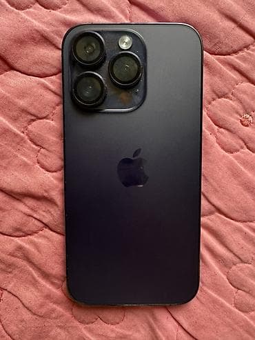 IPhone 14 Pro, Б/у, 128 ГБ, Deep Purple, Защитное стекло, 83 % at lalafo.kg IPhone 14 Pro, Б/у, 128 ГБ, Deep Purple, Защитное стекло, 83 %