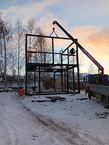 Строительство каркасных зданий из металла под ключ - Изготовление и at lalafo.kg Строительство каркасных зданий из металла под ключ - Изготовление и