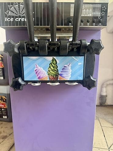 Фризер для мягкого мороженого, настольный, фиолетовый корпус. Покупали at lalafo.kg Фризер для мягкого мороженого, настольный, фиолетовый корпус. Покупали