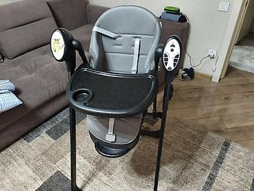 Стульчик для кормления, Б/у, Chicco, Трансформер, цвет - Серый, Самовывоз at lalafo.kg Стульчик для кормления, Б/у, Chicco, Трансформер, цвет - Серый, Самовывоз