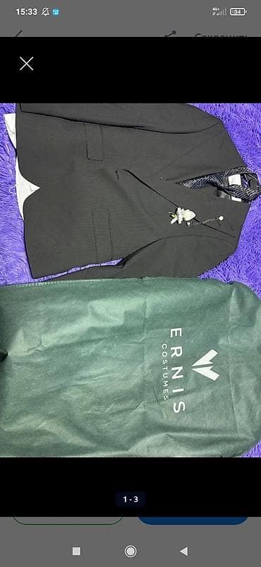 Мужской пиджак ERNIS COSTUMES (ярлык внутри: VAKKONI), крой Slim Fit at lalafo.kg Мужской пиджак ERNIS COSTUMES (ярлык внутри: VAKKONI), крой Slim Fit