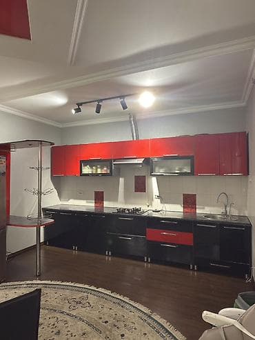 Кухонный гарнитур, цвет - Красный, МДФ at lalafo.kg — 2 Кухонный гарнитур, цвет - Красный, МДФ — 2