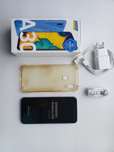 Samsung Galaxy A30, Б/у, 32 ГБ, цвет - Синий, 2 SIM at lalafo.kg Samsung Galaxy A30, Б/у, 32 ГБ, цвет - Синий, 2 SIM