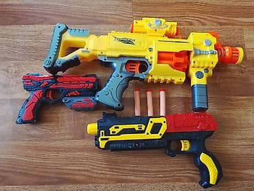 Игровой набор бластеров для мягких пуль Состав: - Крупный модульный at lalafo.kg Игровой набор бластеров для мягких пуль Состав: - Крупный модульный