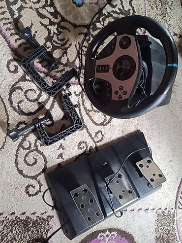 Игровой руль PXN V9 - Поворот руля: 900° (регулируемый) - Совместимый at lalafo.kg Игровой руль PXN V9 - Поворот руля: 900° (регулируемый) - Совместимый