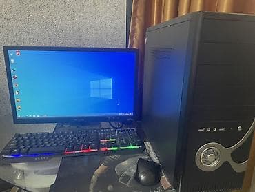 Игровой/офисный ПК с монитором и периферией Комплект: - Системный at lalafo.kg Игровой/офисный ПК с монитором и периферией Комплект: - Системный