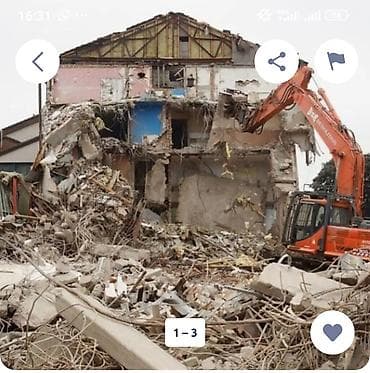 Профессиональный демонтаж зданий и сооружений - Механизированный и at lalafo.kg Профессиональный демонтаж зданий и сооружений - Механизированный и