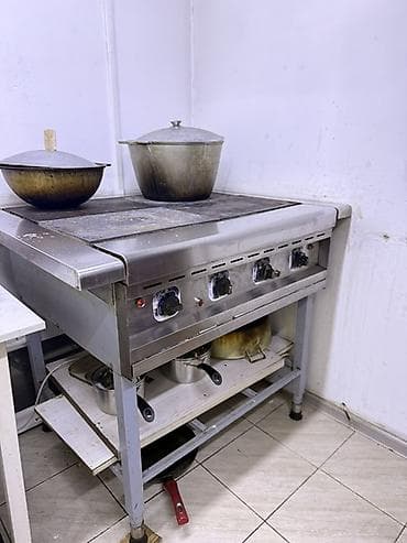 Промышленная электрическая плита с чугунной жарочной поверхностью - at lalafo.kg Промышленная электрическая плита с чугунной жарочной поверхностью -