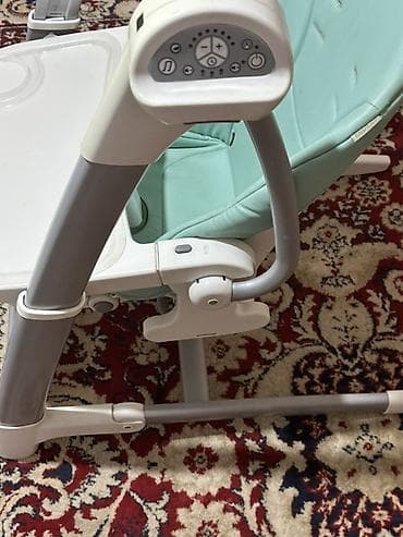 Балдар үчүн креслолор: Тамактандыруучу отургуч, Колдонулган, Башка бренд, Электр селкинчек, түсү - Жашыл, Өзү алып кетүү lalafo.kg да — 3 Балдар үчүн креслолор: Тамактандыруучу отургуч, Колдонулган, Башка бренд, Электр селкинчек, түсү - Жашыл, Өзү алып кетүү — 3