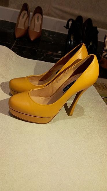 Туфли-лодочки ONDA VERDE. - Цвет: насыщенный горчично-жёлтый. - at lalafo.kg Туфли-лодочки ONDA VERDE. - Цвет: насыщенный горчично-жёлтый. -