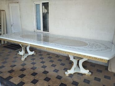 Стол и стул для зала, Новый, Платная доставка, цвет - Бежевый at lalafo.kg Стол и стул для зала, Новый, Платная доставка, цвет - Бежевый