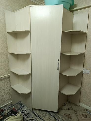 Шкаф для одежды, Угловой, ЛДСП at lalafo.kg Шкаф для одежды, Угловой, ЛДСП