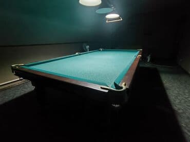 Бильярдный стол для русского бильярда - Игровое поле: зелёное сукно at lalafo.kg Бильярдный стол для русского бильярда - Игровое поле: зелёное сукно