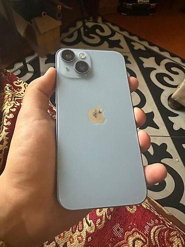 IPhone 14, Б/у, 128 ГБ, Голубой, Чехол, Кабель, 94 % at lalafo.kg IPhone 14, Б/у, 128 ГБ, Голубой, Чехол, Кабель, 94 %