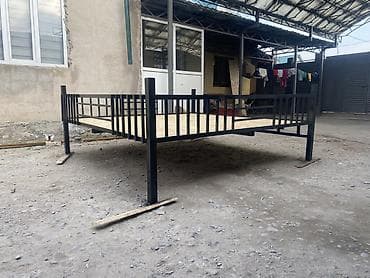 Металлическая тахта/кровать на высоких ножках - Прочная рама из at lalafo.kg Металлическая тахта/кровать на высоких ножках - Прочная рама из